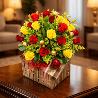 Sunlit Rose Crate