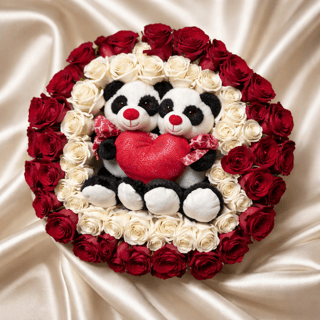 Panda Love Rose Box